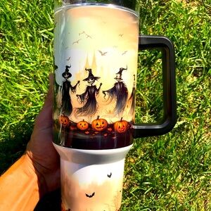 40oz Tumbler,Spooky, Halloween, Pumpkins, Fall Season Tumbler